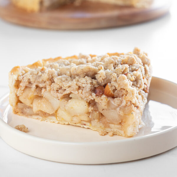 Crumble de manzanas y almendras