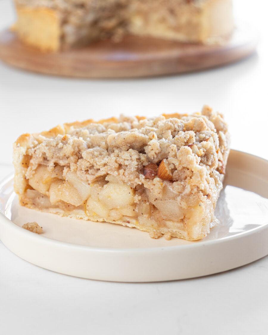 Crumble de manzanas y almendras